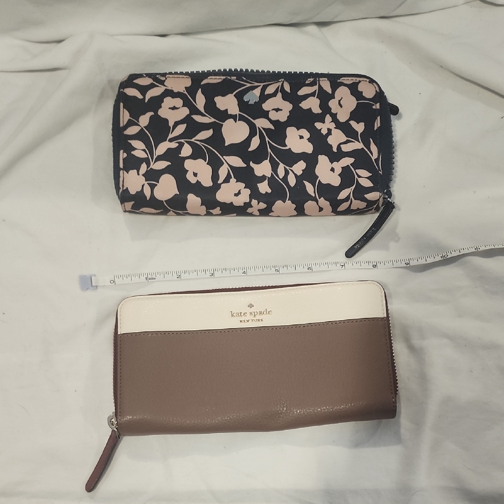 Kate Spade Floral Black and Pink Wallet